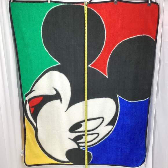 Biederlack Bedding Vintage Disney Mickey Mouse Biederlack Blanket Throw Reversible Color 5 X